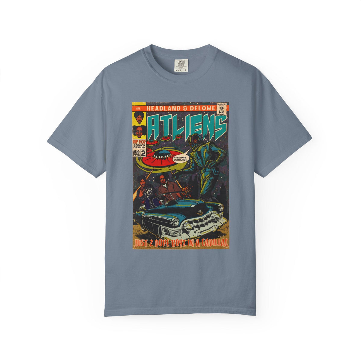 ATLiens - 2 Dope Boyz in a Cadillac - Unisex Comfort Colors T-shirt Fine Art Of MK