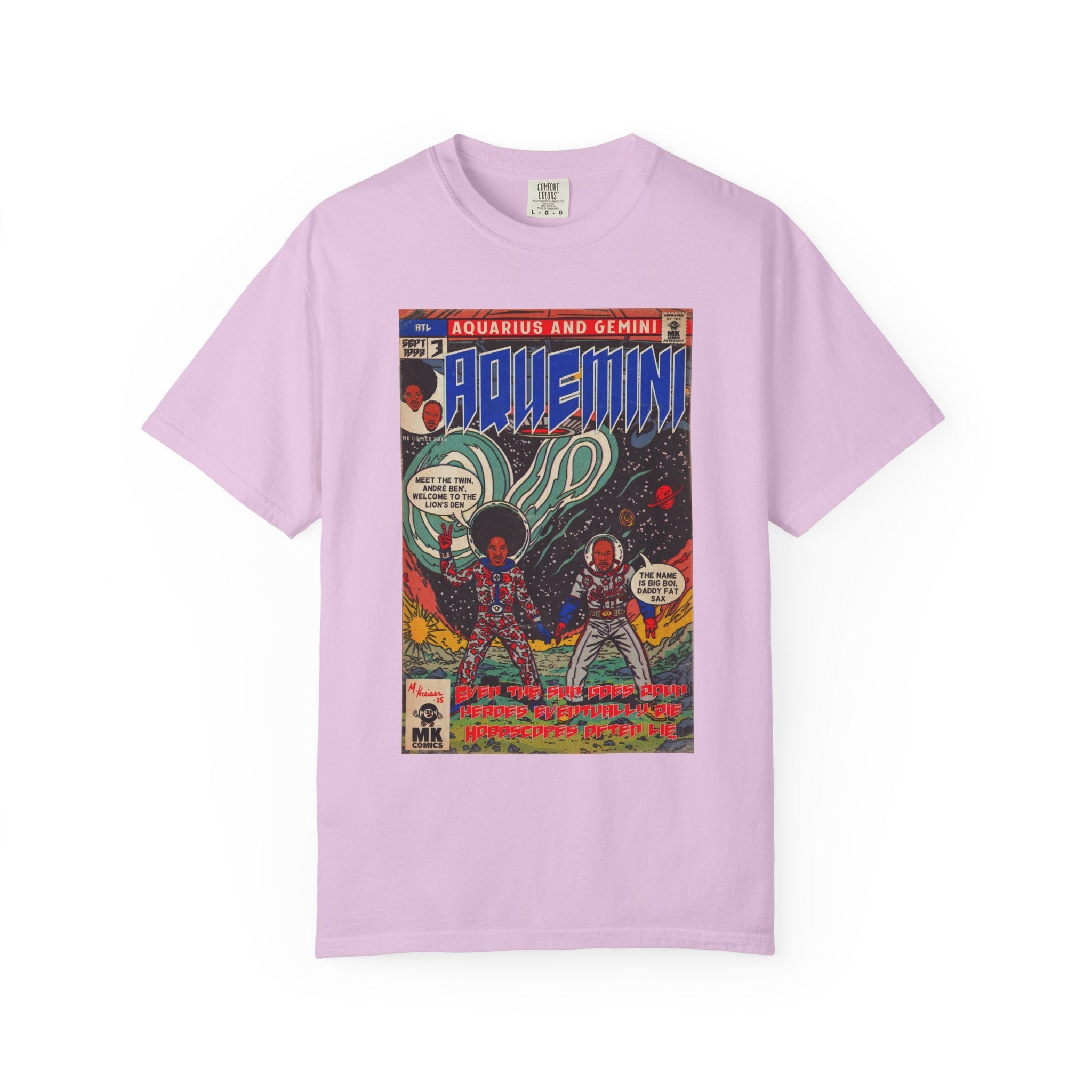 Aquemini - Comic Book Art - Unisex Comfort Colors T-shirt Fine Art Of MK