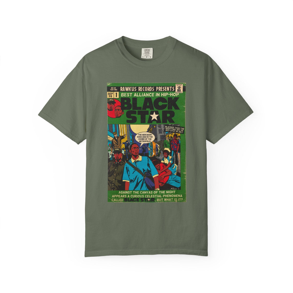 Black Star - Unisex Comfort Colors T-shirt Fine Art Of MK