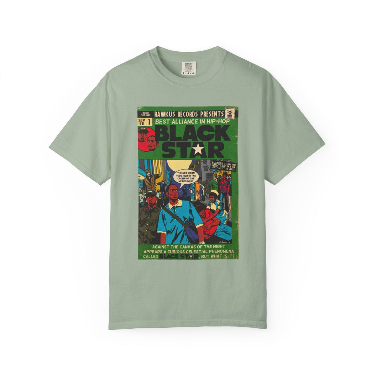 Black Star - Unisex Comfort Colors T-shirt Fine Art Of MK