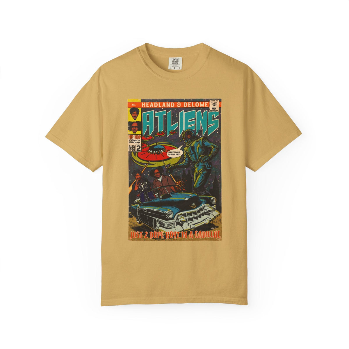 ATLiens - 2 Dope Boyz in a Cadillac - Unisex Comfort Colors T-shirt Fine Art Of MK
