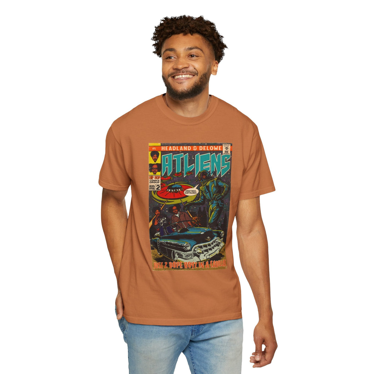 ATLiens - 2 Dope Boyz in a Cadillac - Unisex Comfort Colors T-shirt Fine Art Of MK