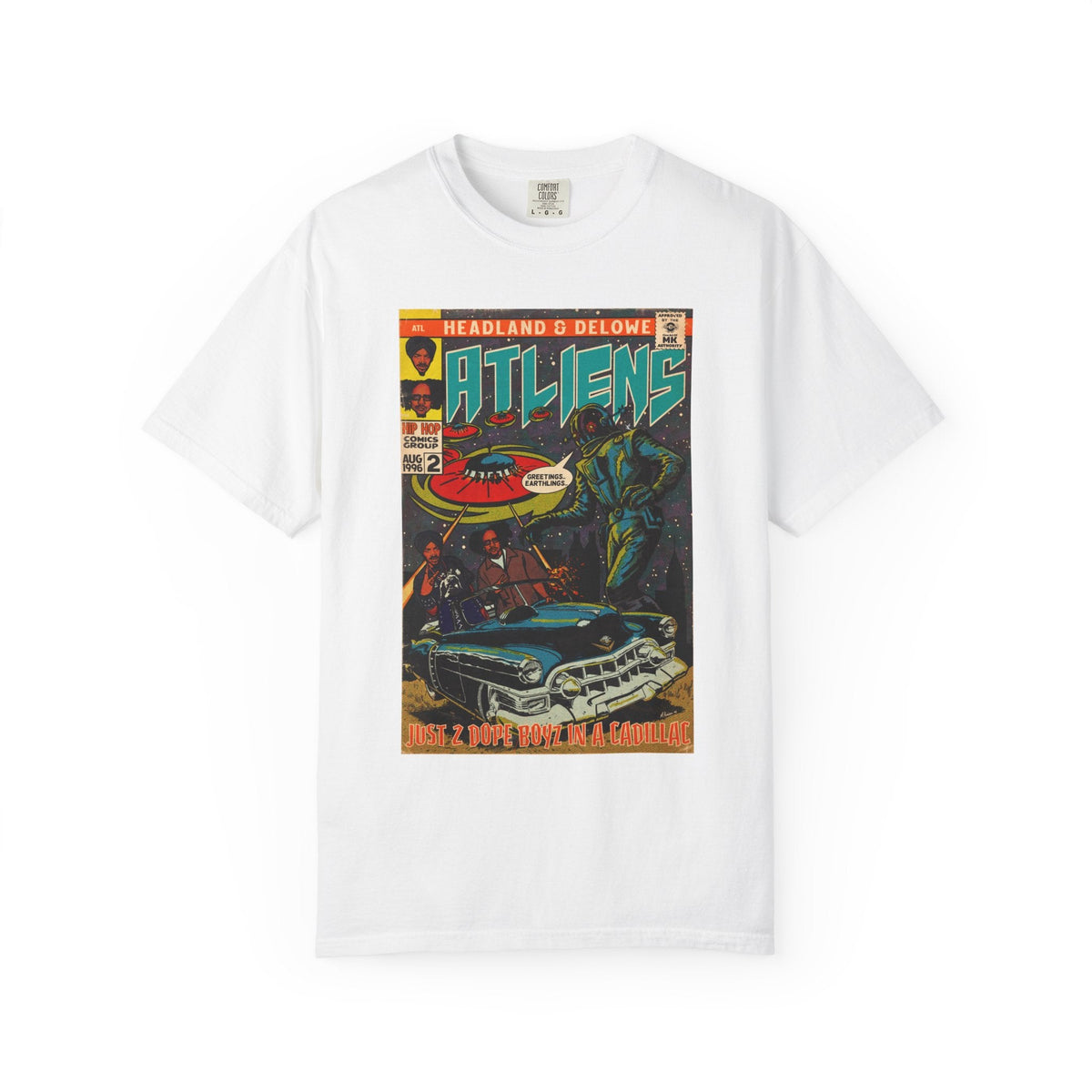 ATLiens - 2 Dope Boyz in a Cadillac - Unisex Comfort Colors T-shirt Fine Art Of MK