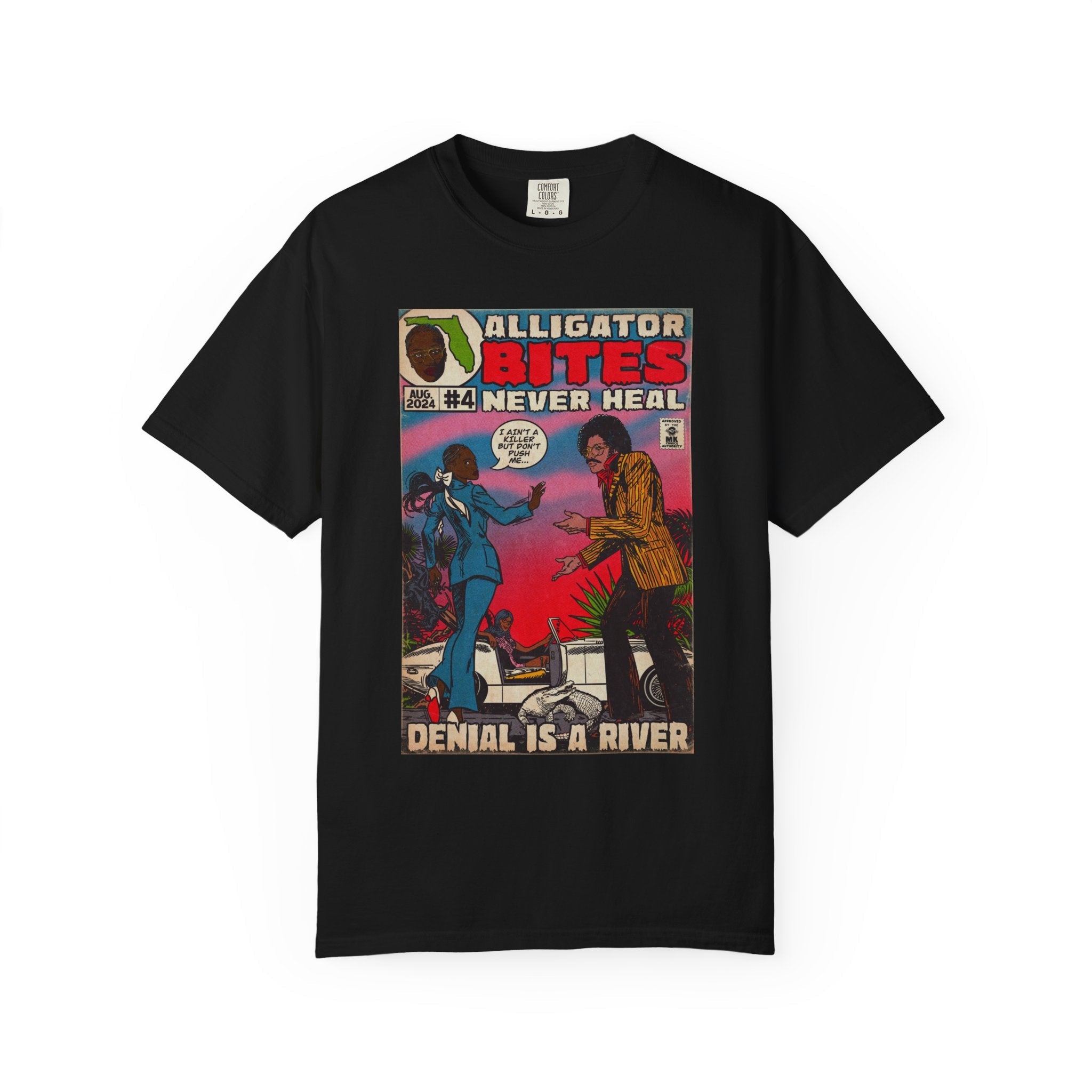Denial is a River - Unisex Comfort Colors T-shirt Fine Art Of MK