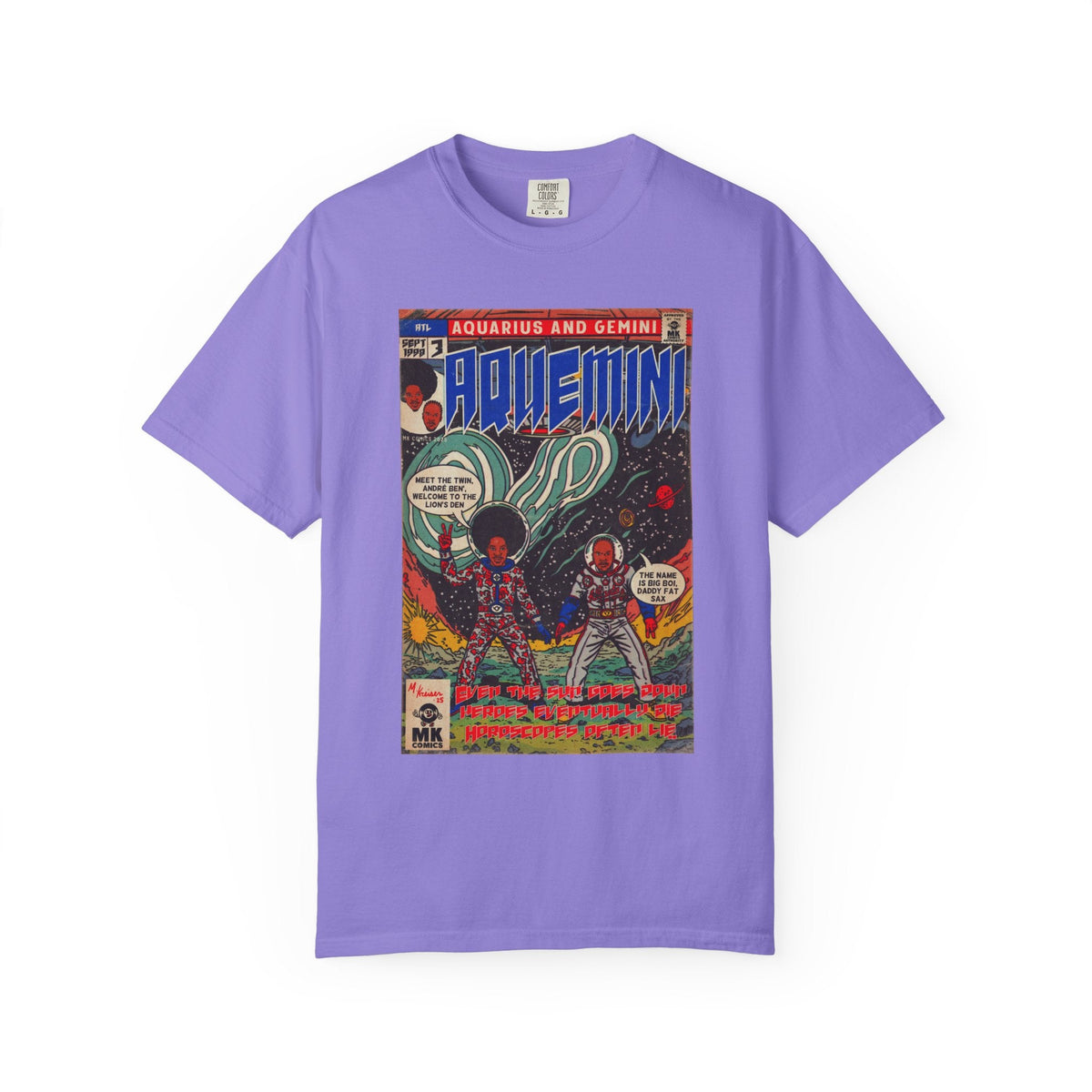 Aquemini - Comic Book Art - Unisex Comfort Colors T-shirt Fine Art Of MK