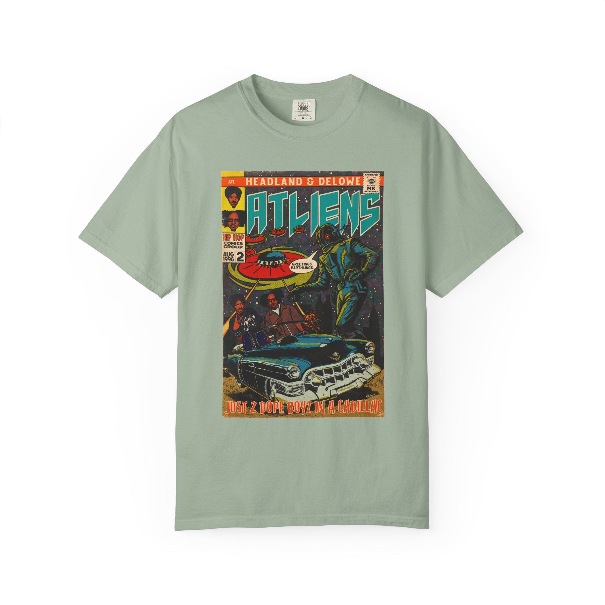 ATLiens - 2 Dope Boyz in a Cadillac - Unisex Comfort Colors T-shirt Fine Art Of MK
