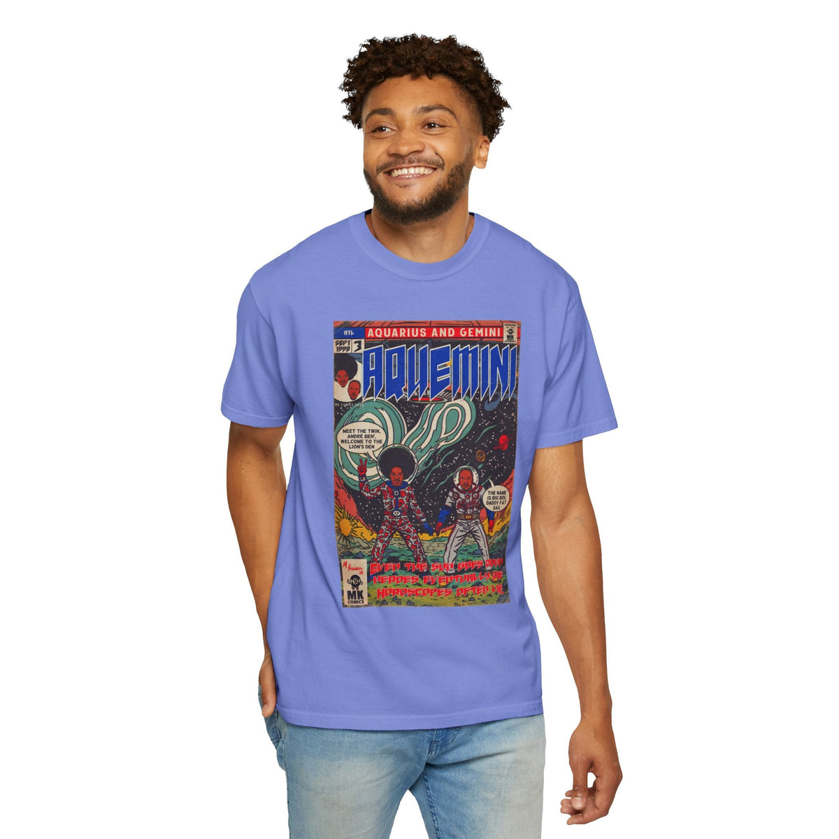 Aquemini - Comic Book Art - Unisex Comfort Colors T-shirt Fine Art Of MK