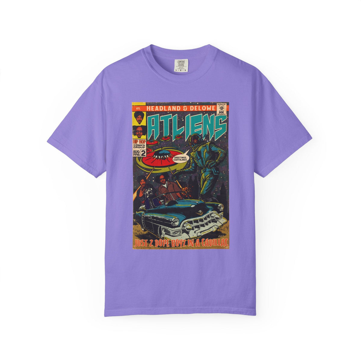 ATLiens - 2 Dope Boyz in a Cadillac - Unisex Comfort Colors T-shirt Fine Art Of MK